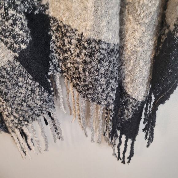 Woolrich Open Front‎ Shawl Poncho Wrap Cardigan Womens S Sweater Western Fall - Picture 3 of 7